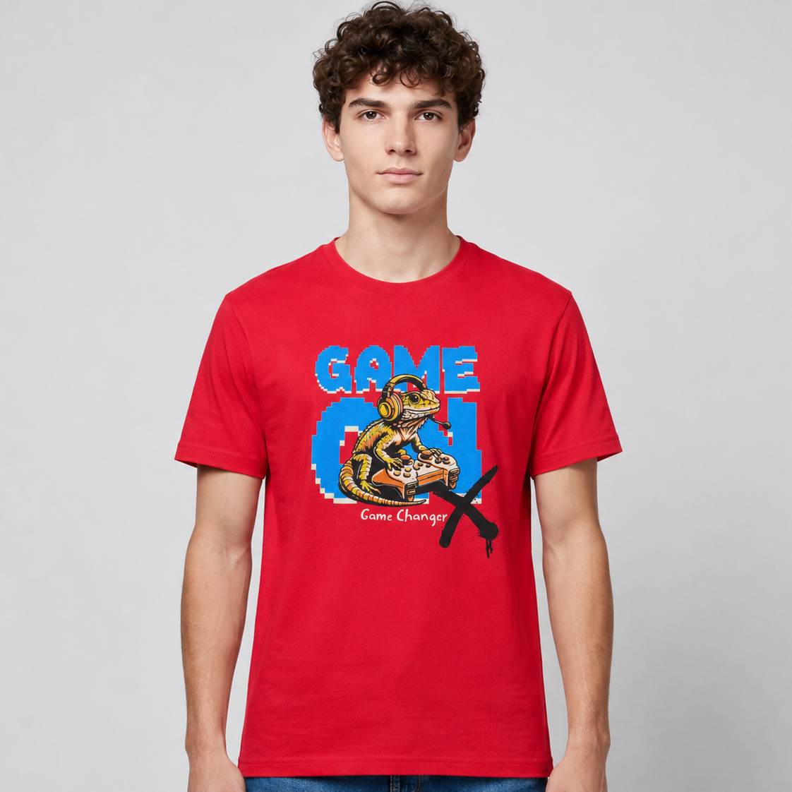 Game on- Rotes T-shirt- UPGRAYZ