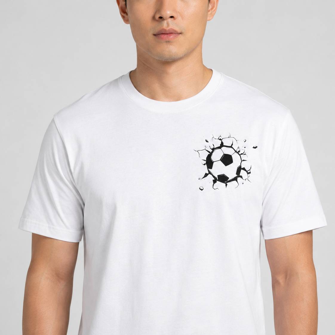 Fussball Crush - Weißes T-shirt- UPGRAYZ