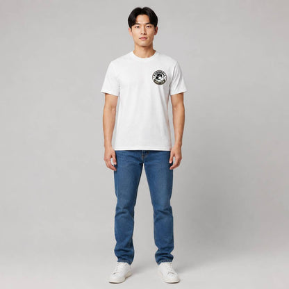 Fussball Fan - Weißes T-shirt- UPGRAYZ