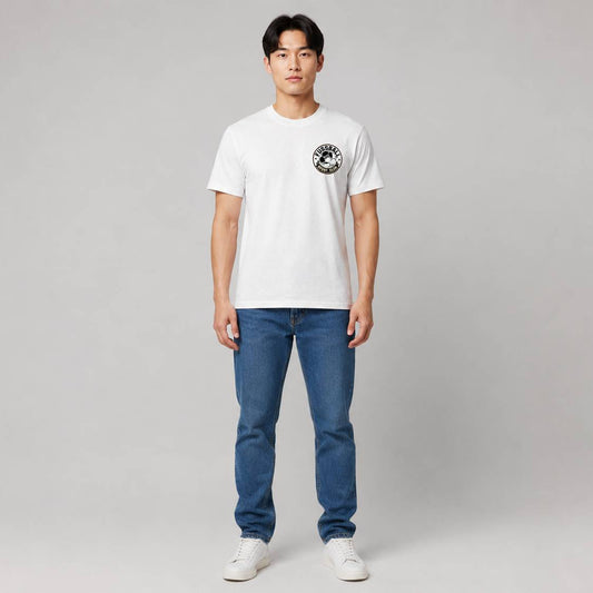 Fussball Fan - Weißes T-shirt- UPGRAYZ