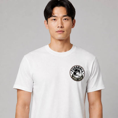 Fussball Fan - Weißes T-shirt- UPGRAYZ