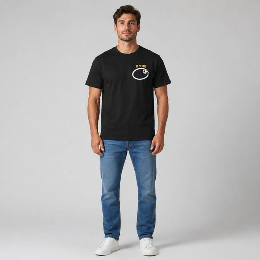 Fussball- Elf Meter- Schwarzes T-shirt- UPGRAYZ