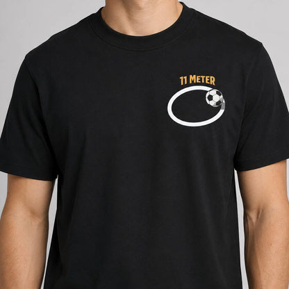 Fussball- Elf Meter- Schwarzes T-shirt- UPGRAYZ
