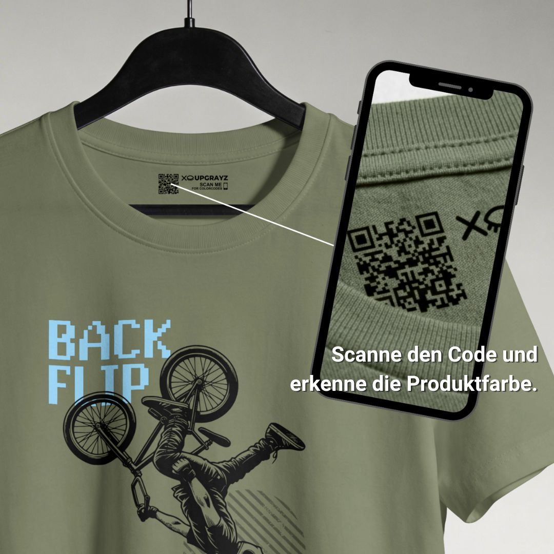 BMX Rider - Graues T-shirt - UPGRAYZ