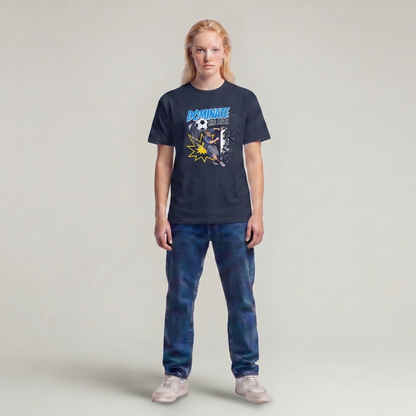 Kick it- Blaues T-Shirt-UPGRAYZ