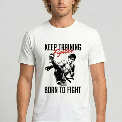Born to Fight- Weisses T-shirt- UPGRAYZ