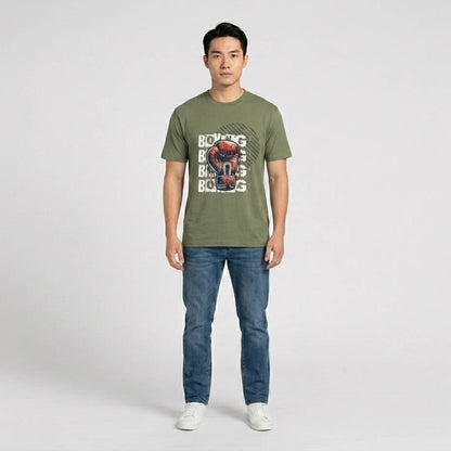 Boxing - Grünes T-shirt- UPGRAYZ