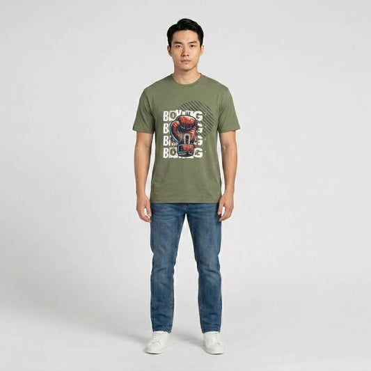 Boxing - Grünes T-shirt- UPGRAYZ