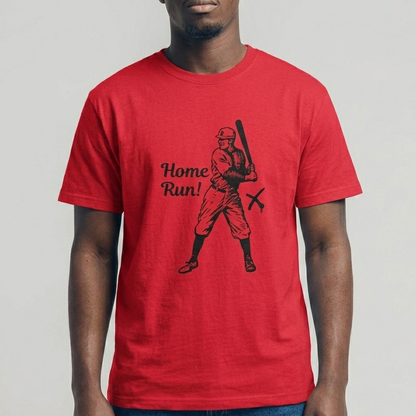 Baseball Home Run- Rotes T-shirt- UPGRAYZ