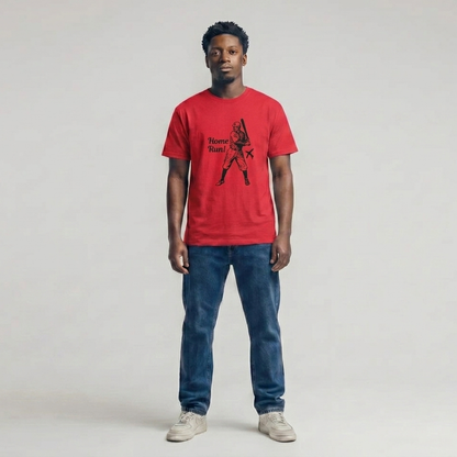 Baseball Home Run- Rotes T-shirt- UPGRAYZ