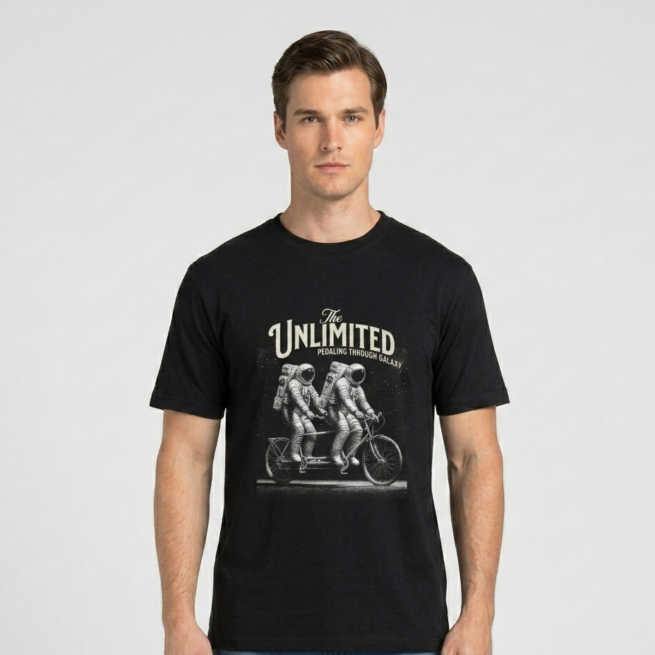 Unlimited Riding- Schwarzes T-shirt- UPGRAYZ
