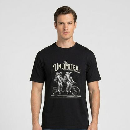 Unlimited Riding- Schwarzes T-shirt- UPGRAYZ