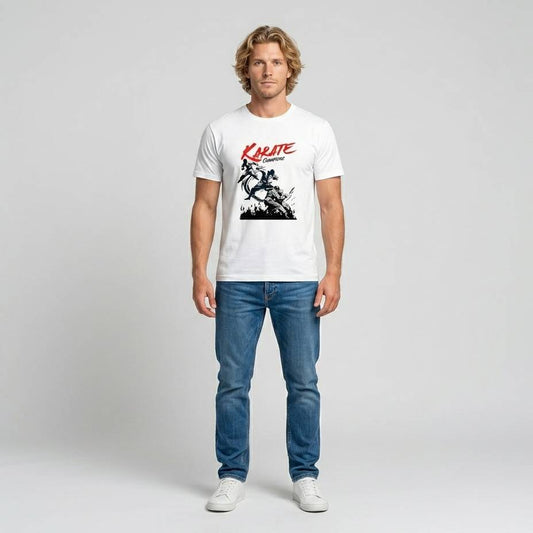 Karate - Weisses T-shirt- UPGRAYZ