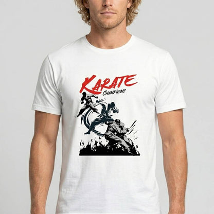 Karate - Weisses T-shirt- UPGRAYZ