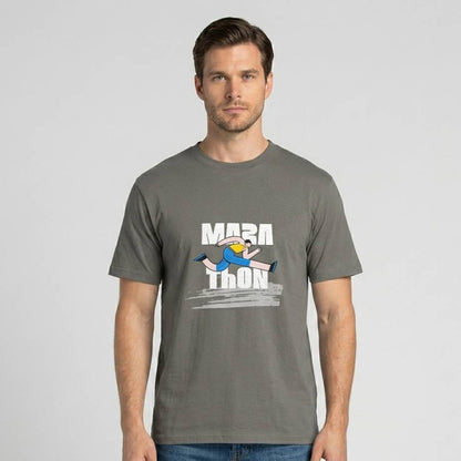 Marathon- Graues T-shirt- UPGRAYZ