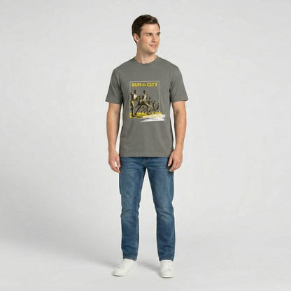 Run the City- Graues T-shirt- UPGRAYZ