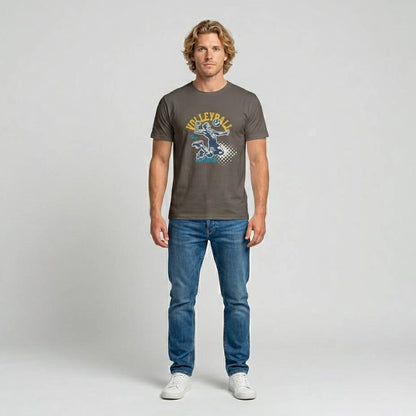 Volleyball Match- Braunes T-shirt- UPGRAYZ