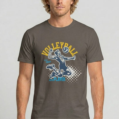 Volleyball Match- Braunes T-shirt- UPGRAYZ